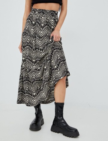 Fusta Jacqueline de Yong, negru, M