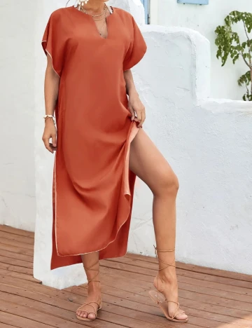 Rochie Medie SHEIN, portocaliu, ONE SIZE
