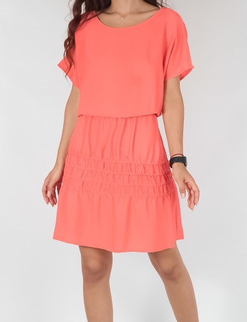 Rochie scurta Reserved, corai, 38