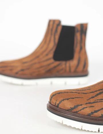 Botine Bianco, maro, 40 Maro