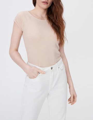 Tricou Sinsay, bej, S