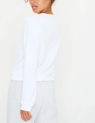 Bluza PrettyLittleThing, alb, M Alb