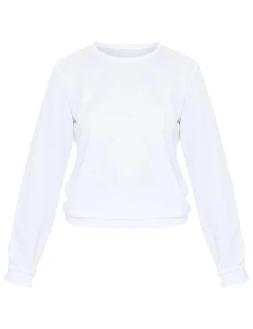 Bluza PrettyLittleThing, alb, M Alb