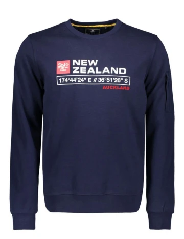 Bluza N.Z.A NEW ZEALAND AUCKLAND, bleumarin, 3XL Albastru