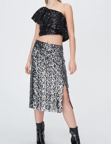 Top Sinsay, negru, XS Negru