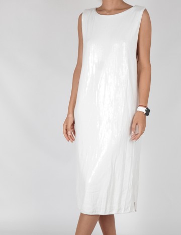 Rochie Medie Reserved, alb, S