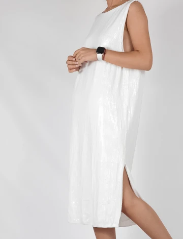 Rochie Medie Reserved, alb, S