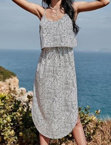 Rochie medie SHEIN, alb, M
