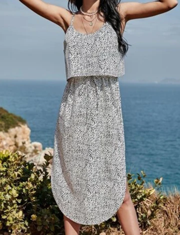Rochie medie SHEIN, alb, M