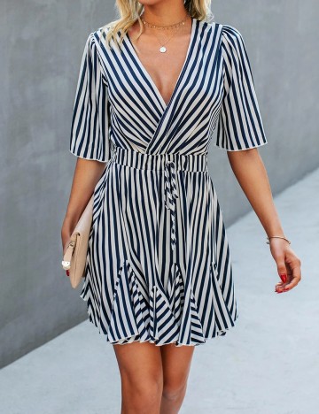 Rochie scurta SHEIN, bleumarin, L