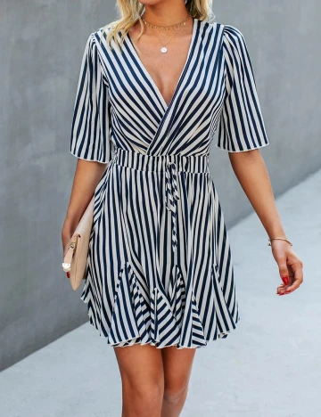 Rochie scurta SHEIN, bleumarin, L