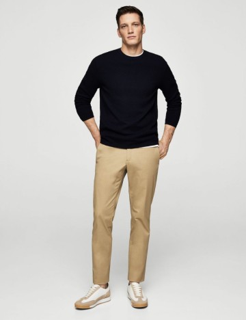 Chino slim-fit din bumbac, cireasa, 36