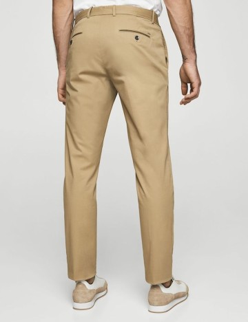 Chino slim-fit din bumbac, cireasa, 36