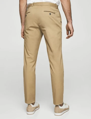 Chino slim-fit din bumbac, cireasa, 36
