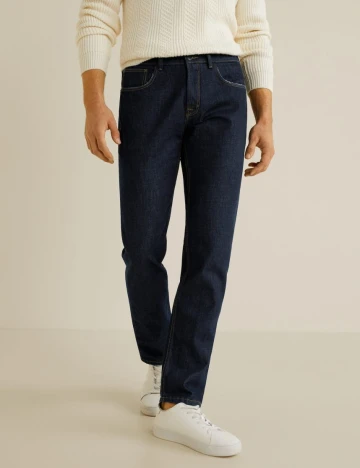Blugi Bob regular fit de culoare inchisa, albastru foarte deschis, 36 Albastru