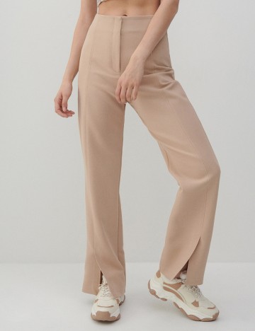 Pantaloni Reserved, crem, 38