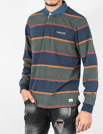 Bluza N.Z.A NEW ZEALAND AUCKLAND, verde/bleumarin, L