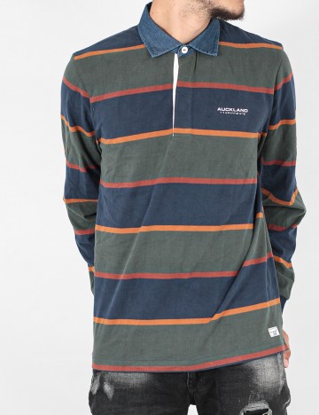 Bluza N.Z.A NEW ZEALAND AUCKLAND, verde/bleumarin, L