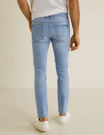 Blugi Jude skinny spalati deschis, albastru deschis, 36 Albastru