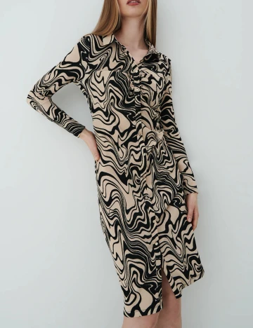 Rochie scurta Mohito, crem, M Crem