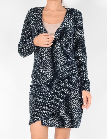 Rochie scurta Reserved, bleumarin, 36
