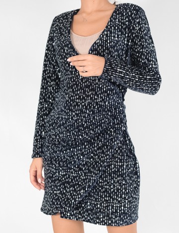 Rochie scurta Reserved, bleumarin, 36