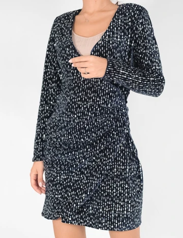 Rochie scurta Reserved, bleumarin, 36