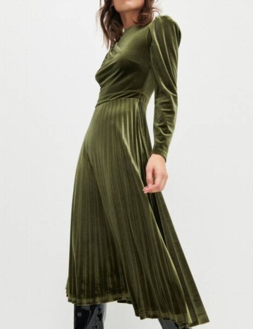 Rochie medie Reserved, verde, 36
