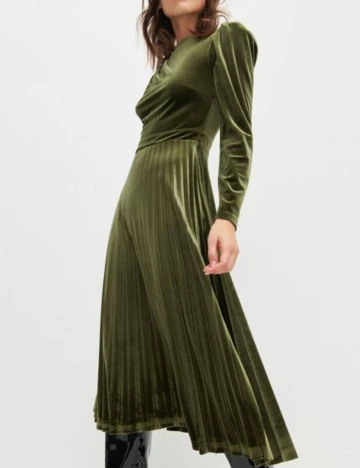 Rochie medie Reserved, verde, 36