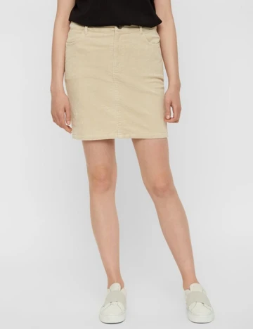 Fusta Pieces, crem, XS