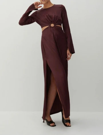Rochie lunga Reserved, grena, XL