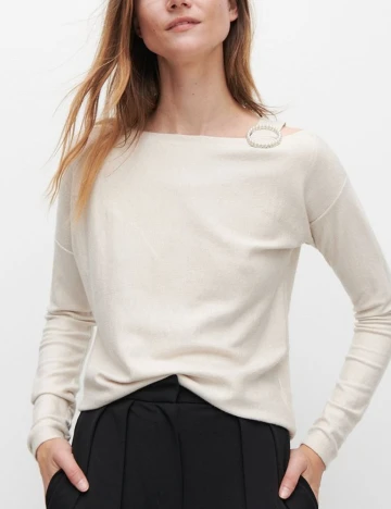Bluza Reserved, crem, L