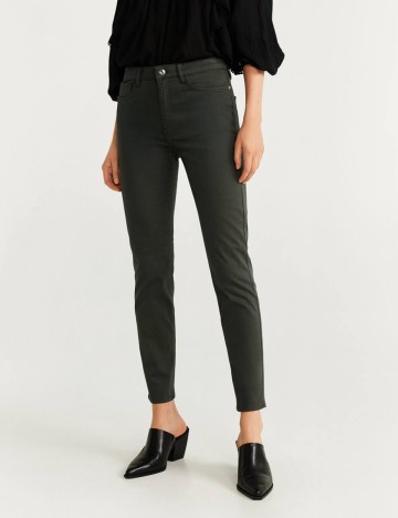Pantaloni Mango, verde, 38