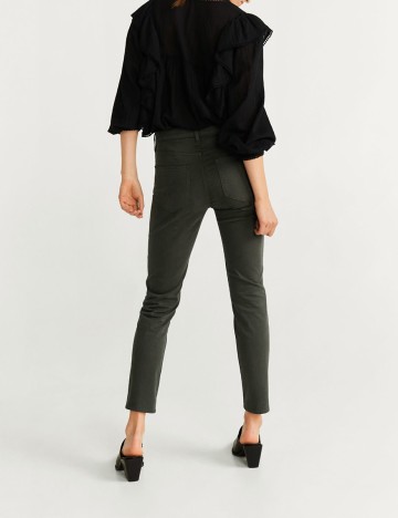 Pantaloni Mango, verde, 38