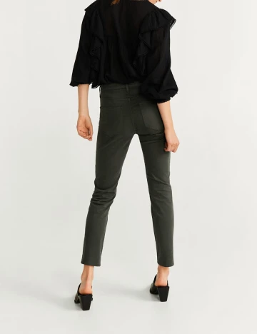 Pantaloni Mango, verde, 38