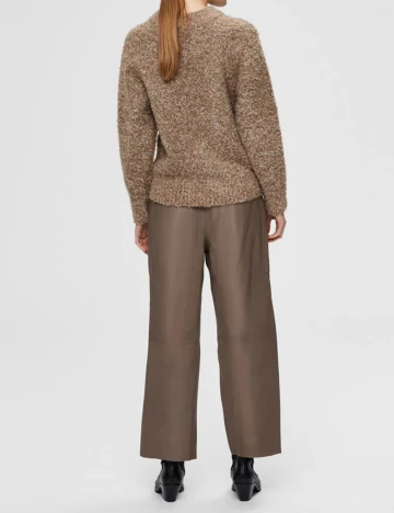 Pulover Selected Femme, maro, XXL