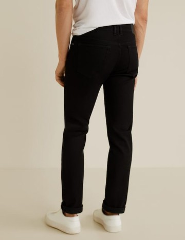 Blugi Jan slim fit negri, black denim, 36