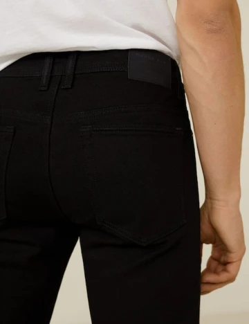 Blugi Jan slim fit negri, black denim, 36