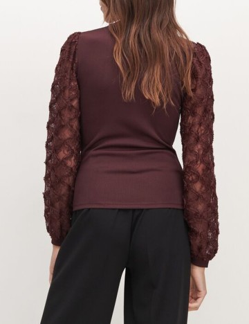 Bluza Reserved, grena, M