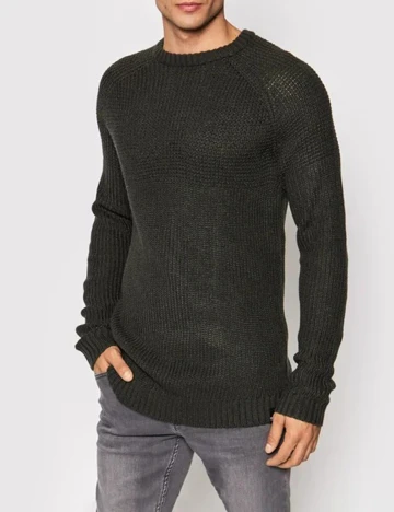 Pulover Only, verde inchis, XS