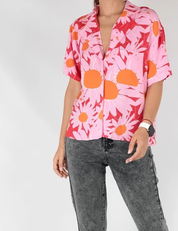 Camasa Stradivarius, roz, M