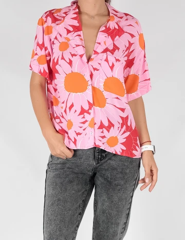 Camasa Stradivarius, roz, M