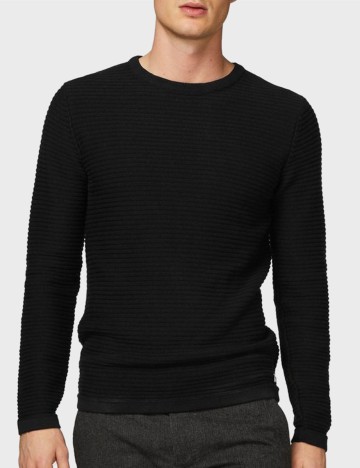 Pulover PRODUKT, negru, L
