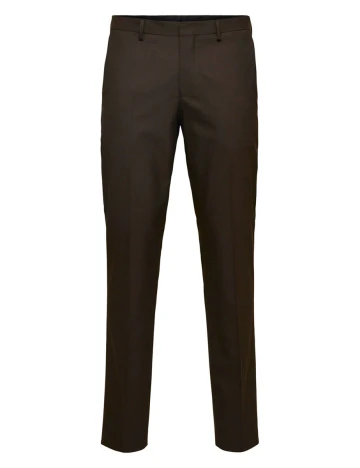Pantaloni Selected, maro inchis, 58