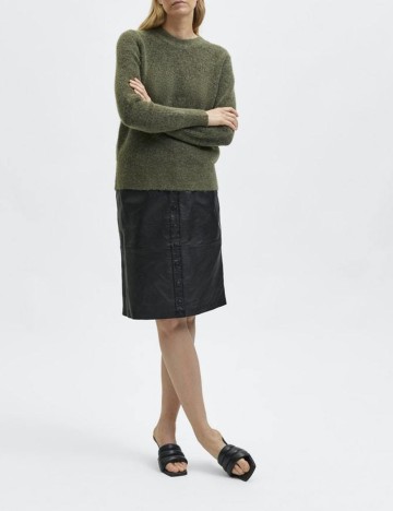 Pulover Selected Femme, verde, M