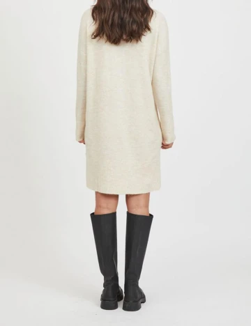 Rochie scurta Vila, crem, M Crem
