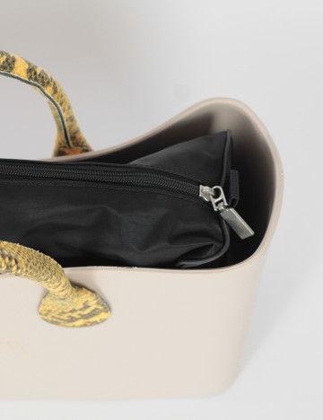 Geanta O Bag, crem