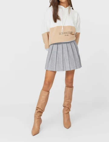 Fusta Stradivarius, gri, L