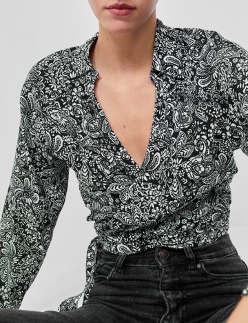 Top Stradivarius, negru, L