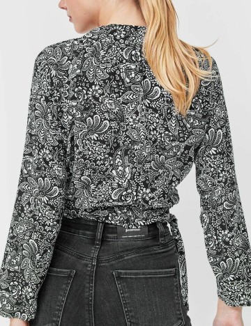 Top Stradivarius, negru, L